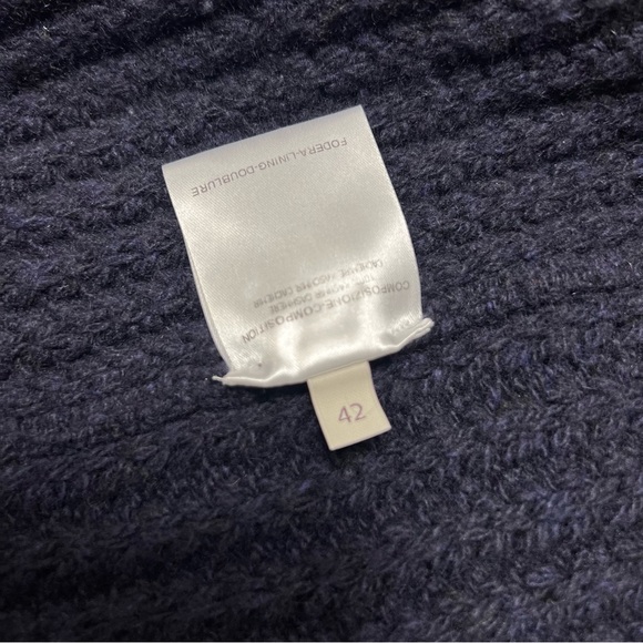 Stella McCartney Women's Square Knit Cashmere Longline Cardigan Sweater 8 - Picture 10 of 16